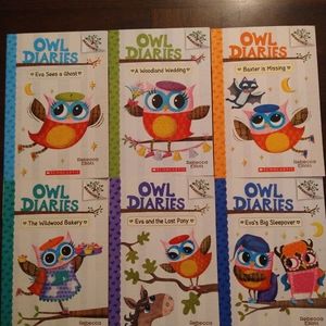 Books (6) Owl Diaries- #2,3,6,7,8,9